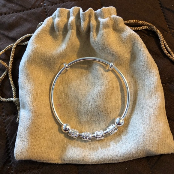 Pure Silver Bangle Bracelets - Picture 3 of 5